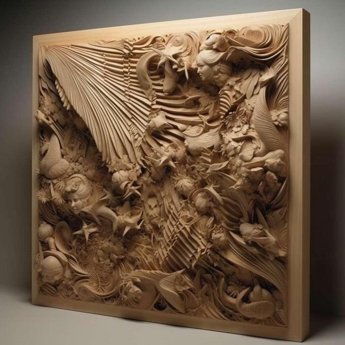 نموذج ثلاثي الأبعاد لآلة CNC 3D Art 